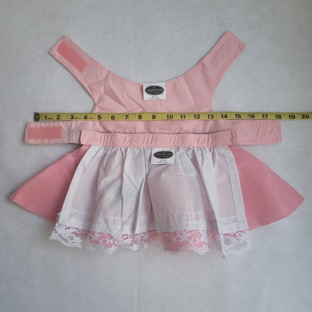 Companion Road Pet Fashions 1950s Pink Lady Poodle Skirt Dog Dress Sz M